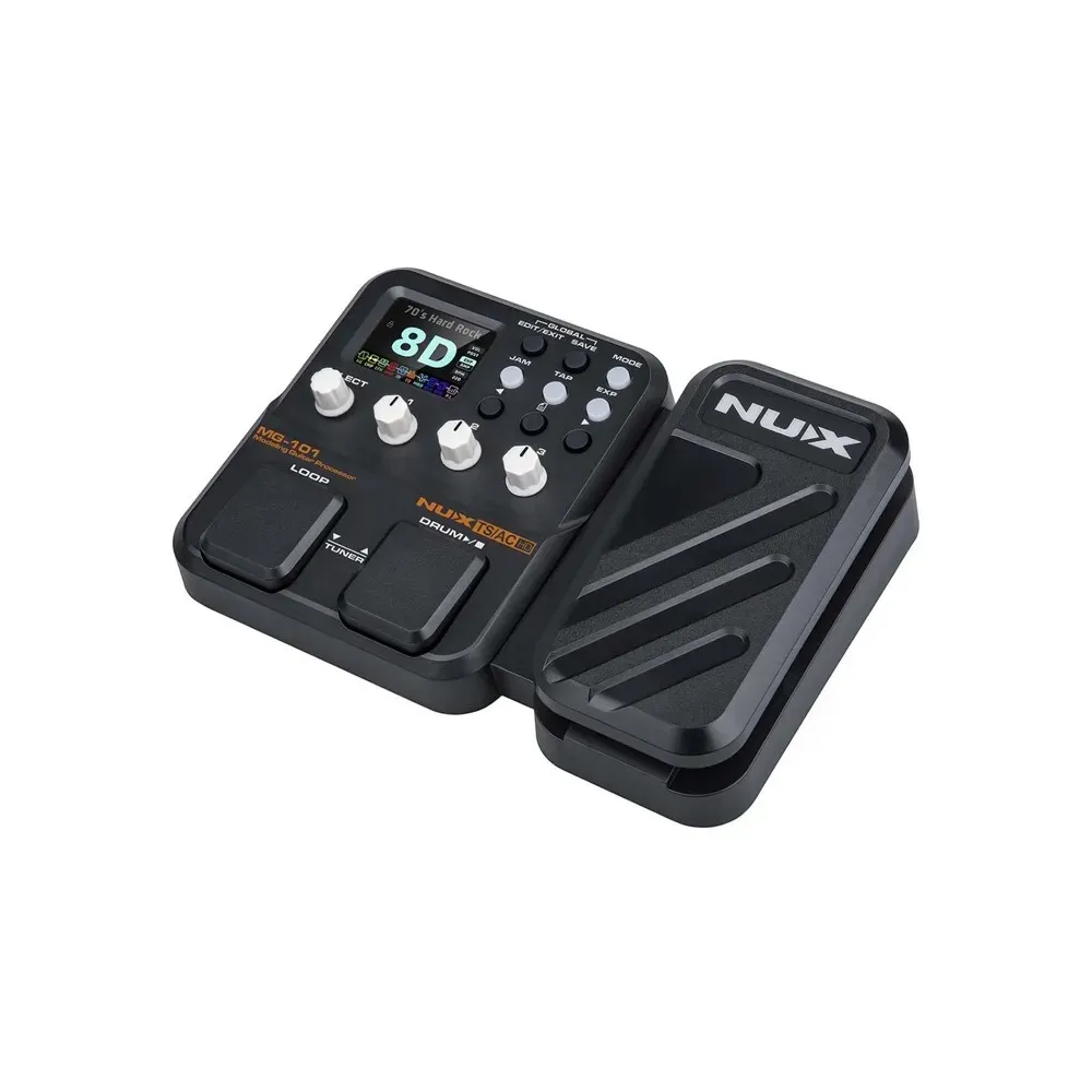 MG101 Pedalera multiefectos 46 efectos 25 amplificadores NUX