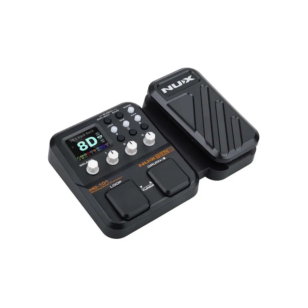MG101 Pedalera multiefectos 46 efectos 25 amplificadores NUX