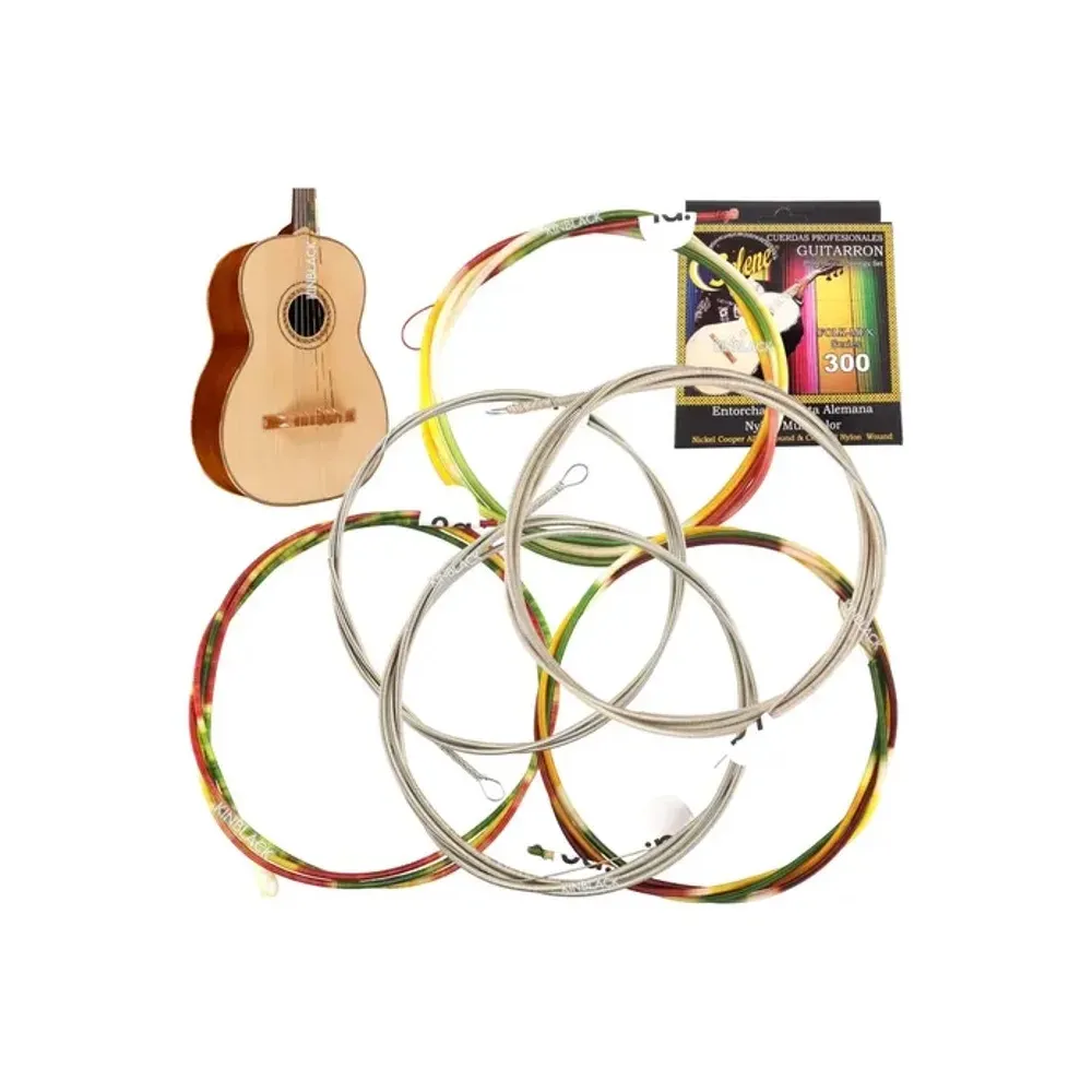 CGN300 Cuerdas Guitarrón multicolor/níquel SELENE