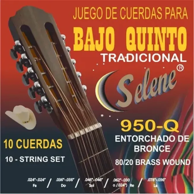 950BQ Cuerdas bajo quinto bronce 950-Q SELENE