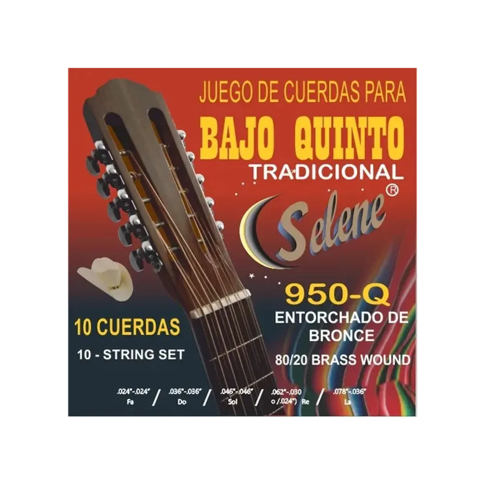 950BQ Cuerdas bajo quinto bronce 950-Q SELENE