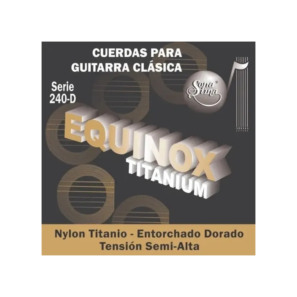 7503040346211 Enc. Sonatina 240d titanium entorchado dorado semi alta EQUINOX