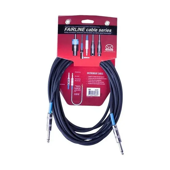 Cable De Plug A Plug 6 Mtr. SFI6PP Marca Superlux.