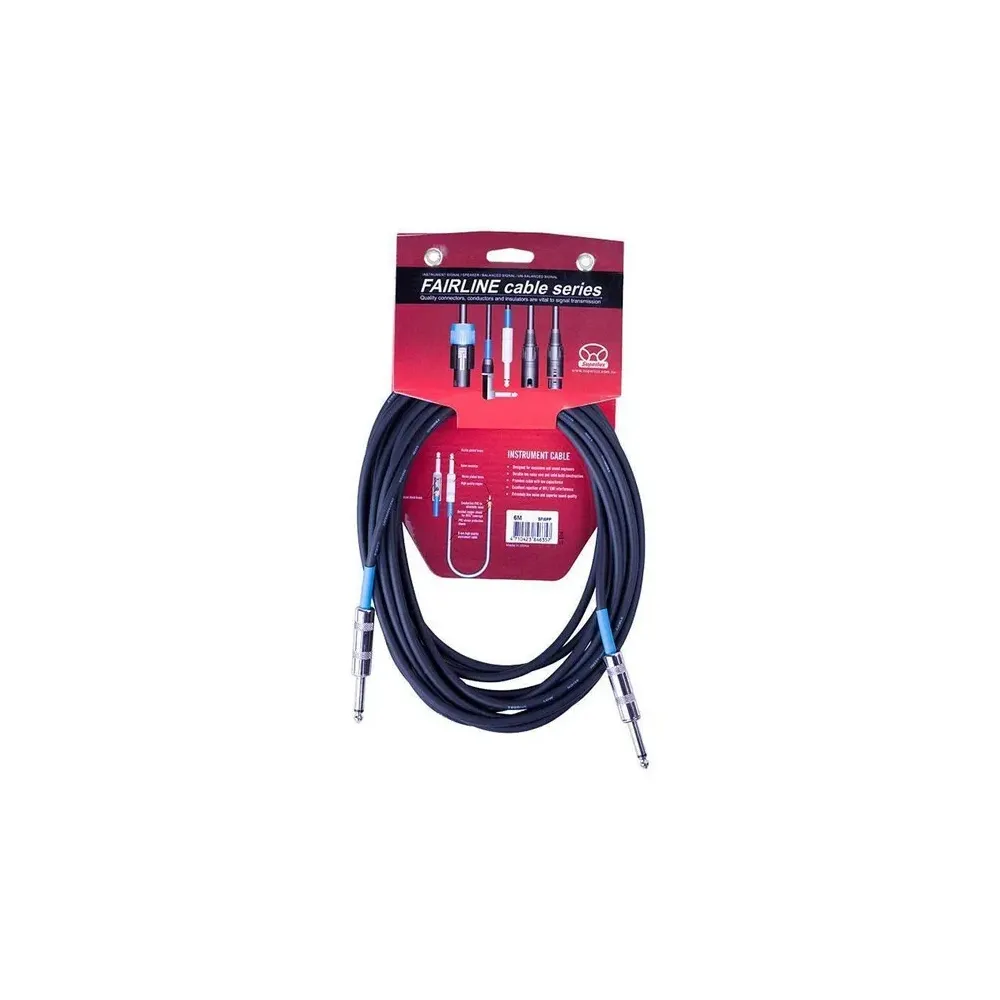 Cable De Plug A Plug 6 Mtr. SFI6PP Marca Superlux.