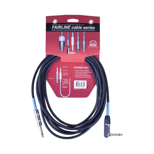 Cable De Plug A Plug Escuadra 6 Mtr. SFI6PR Marca Superlux.