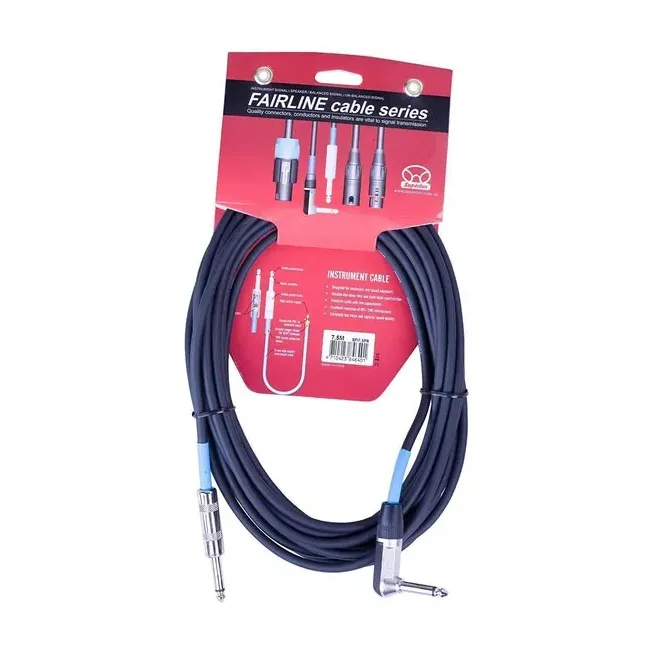 Cable De Plug A Plug Escuadra 7.5 Mtr SFI7.5PR Marca Superlux.