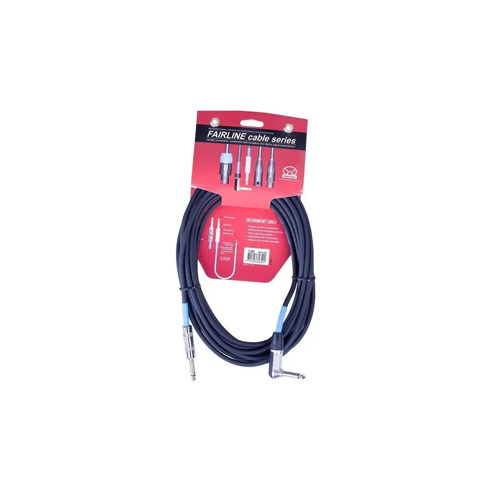Cable De Plug A Plug Escuadra 7.5 Mtr SFI7.5PR Marca Superlux.
