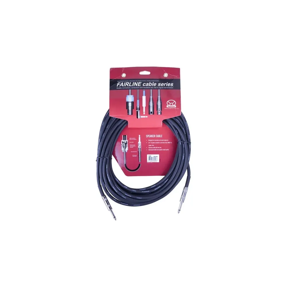 Cable Para Bafle Plug A Plug De 10 Mtr SPS10PP Marca Superlux