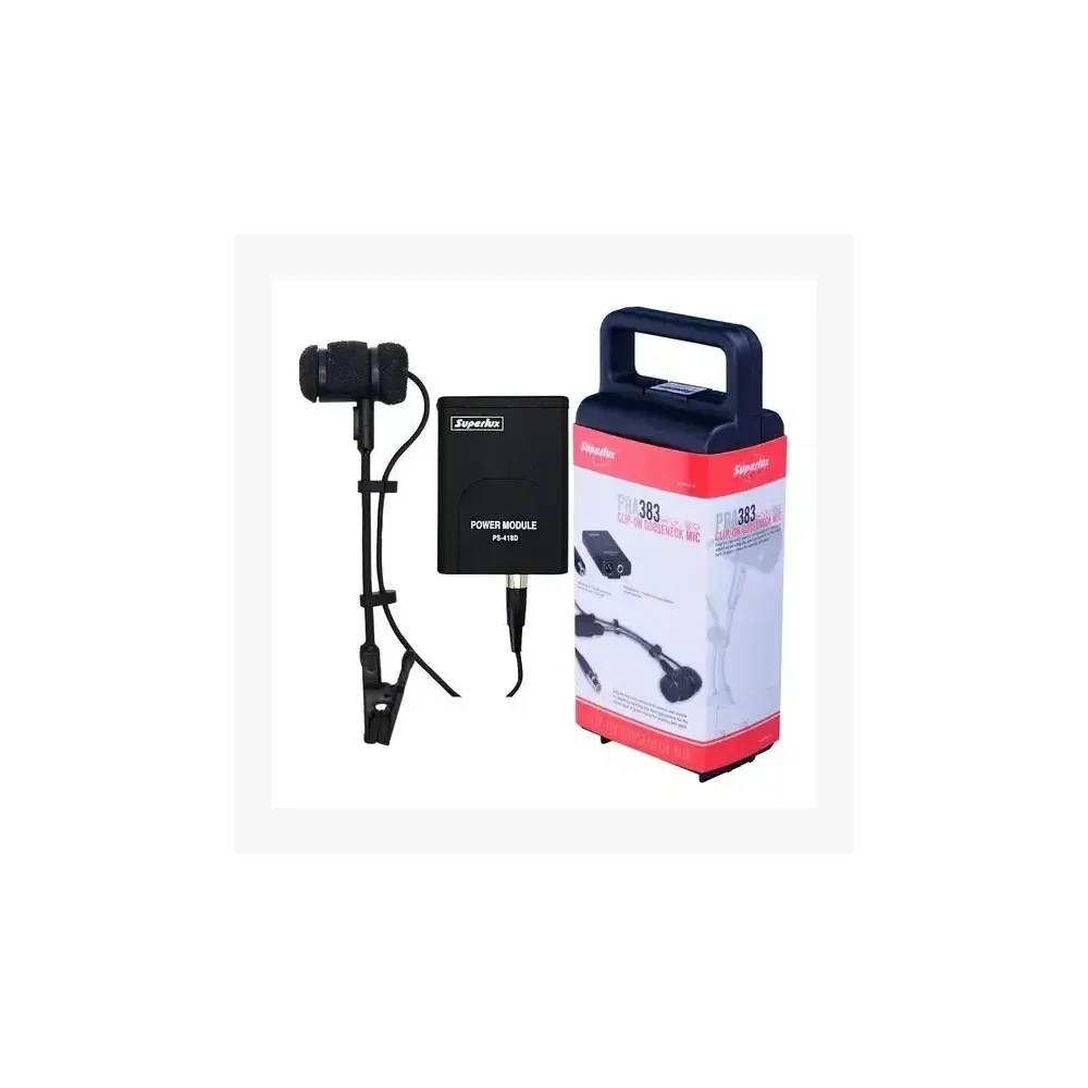 Microfono Para Instrumentos Condensador y Fuente Phantom