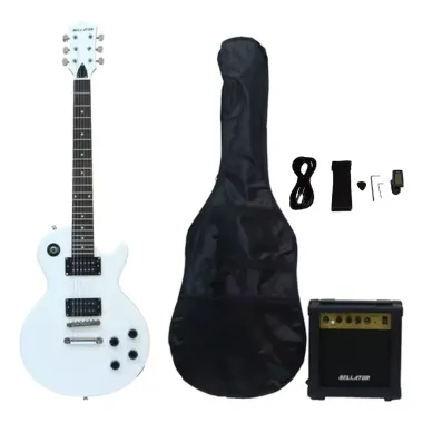 NEG10WLPWH Paq Guit. Elect Blanco Bellator Les Paul