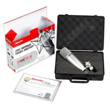 Microfono Para Estudio Condensador 3 Patrones Polares CM-H8C Marca Superlux.