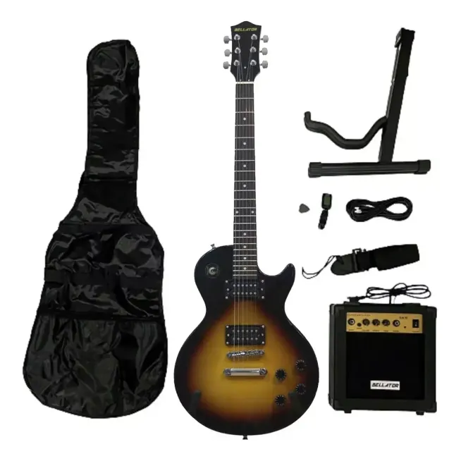 NEG10WLPSBY Paq. Guit. Elect Sombreado Amarillo Bellator Les Paul