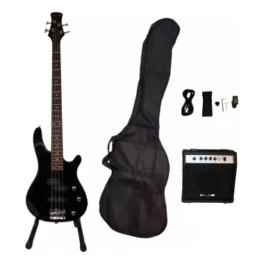 NEB20WBK Paq. Bajo Eléctrico Negro BELLATOR