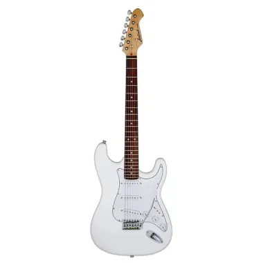 Guitarra Eléctrica Aria STG-003 Blanco.
