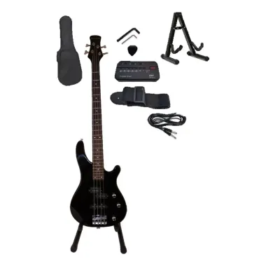 NEB20WBK Paq. Bajo Eléctrico Negro BELLATOR