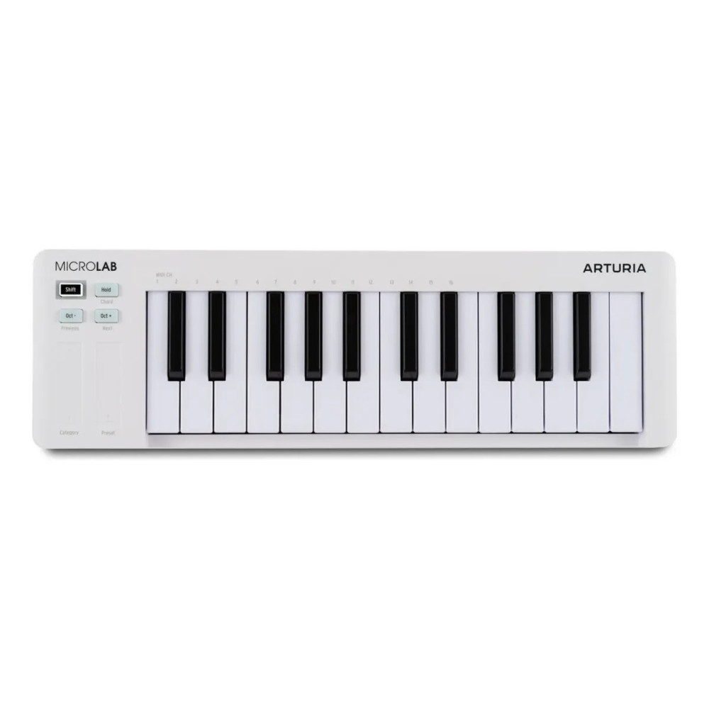 MICROLABWH Teclado Controlador De 25 Teclas Microlab Mk3 Blanco ARTURIA.