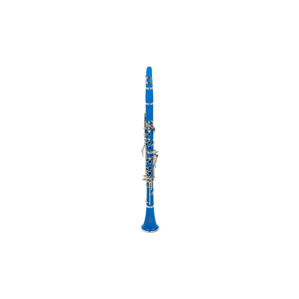Clarinete Azul Tone:Bb Material ABS Marca Symphonic.