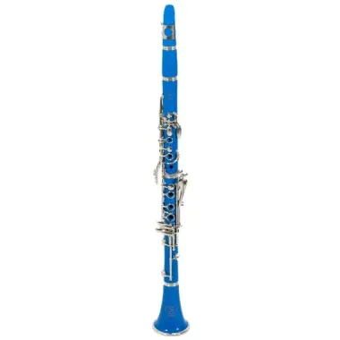 Clarinete Azul Tone:Bb Material ABS Marca Symphonic.