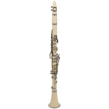 Clarinete   CL-01 Blanco Marca Symphonic.