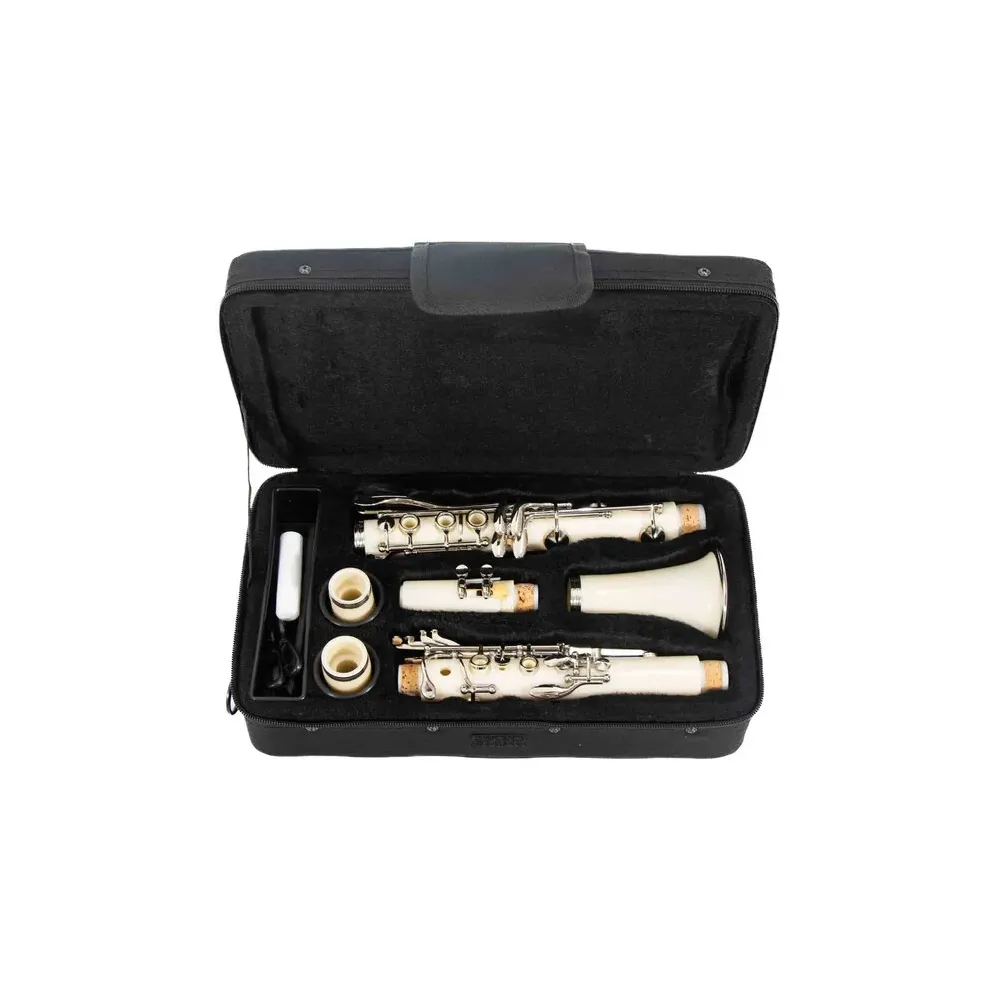 Clarinete   CL-01 Blanco Marca Symphonic.