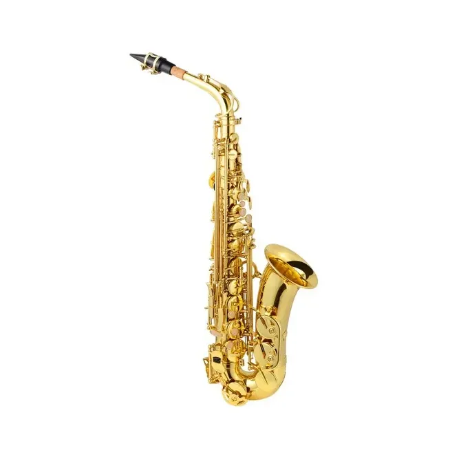 Sax Alto Dorado Tone Eb Key High F Marca  Symphonic