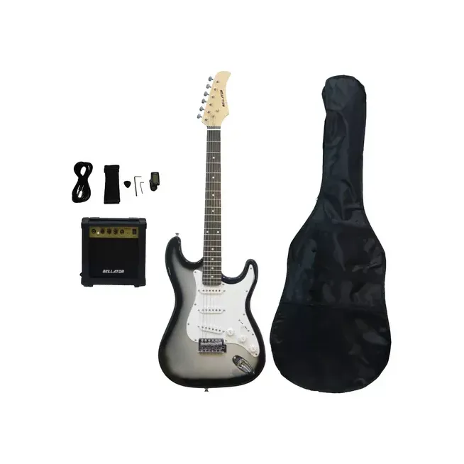 NEG10WSTSBS Paq. Guit. Elect. Sombreado gris BELLATOR Stratocaster