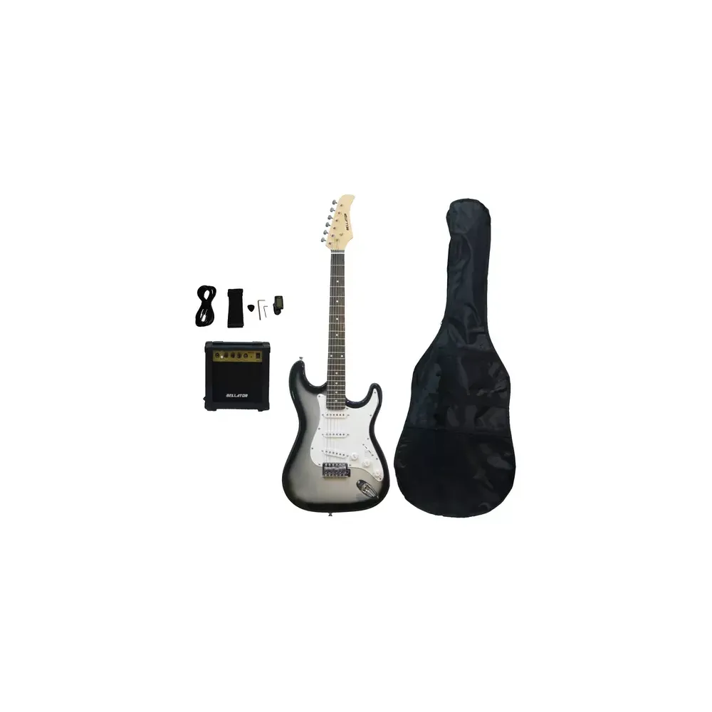 NEG10WSTSBS Paq. Guit. Elect. Sombreado gris BELLATOR Stratocaster