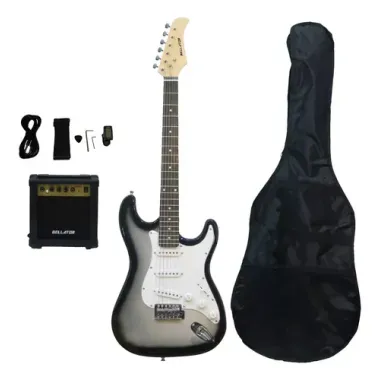 NEG10WSTSBS Paq. Guit. Elect. Sombreado gris BELLATOR Stratocaster