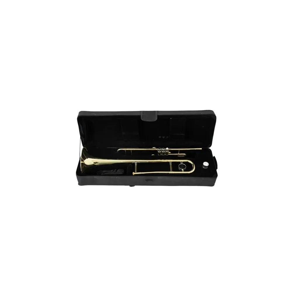 Trombon De Embolos Tono C Laqueado Marca Symphonic.