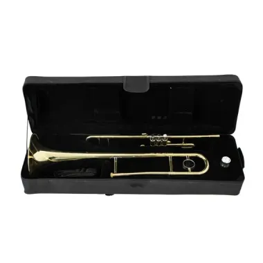 Trombon De Embolos Tono C Laqueado Marca Symphonic.