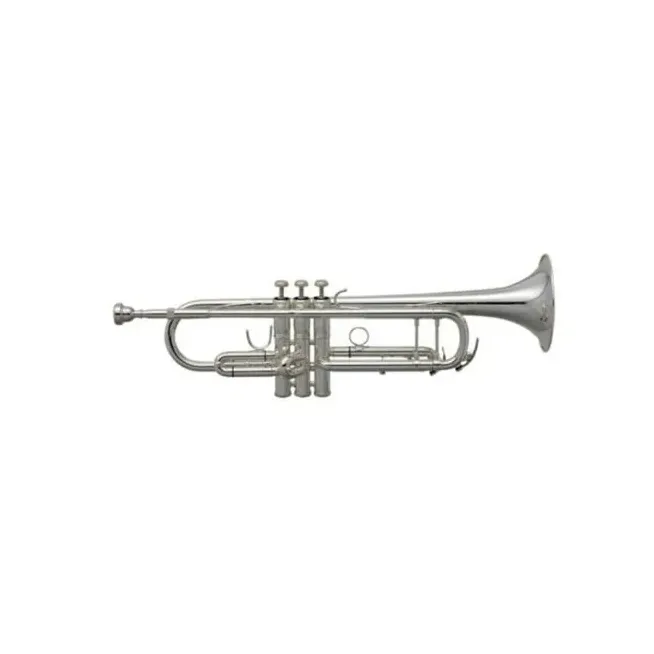 Trompeta   En Bb niquelada 2 Postes Marca Symphonic.