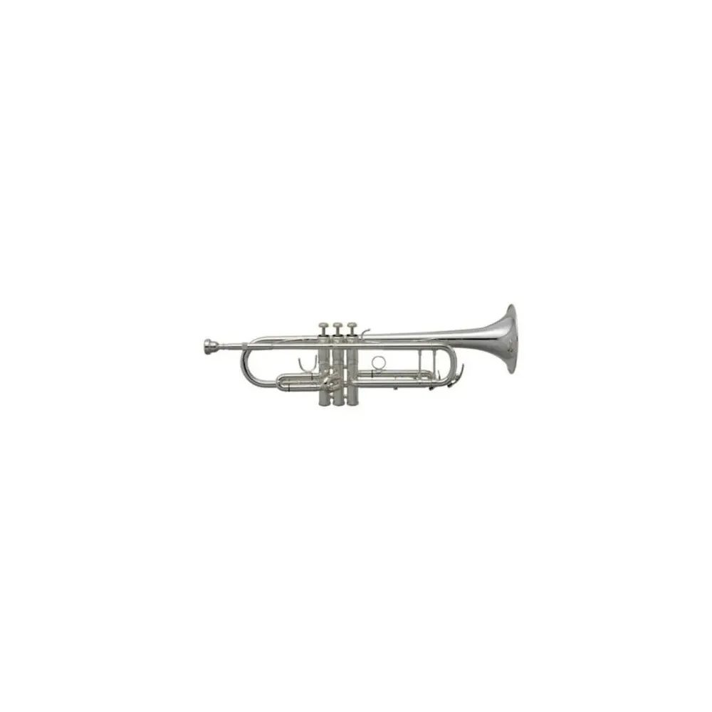 Trompeta   En Bb niquelada 2 Postes Marca Symphonic.