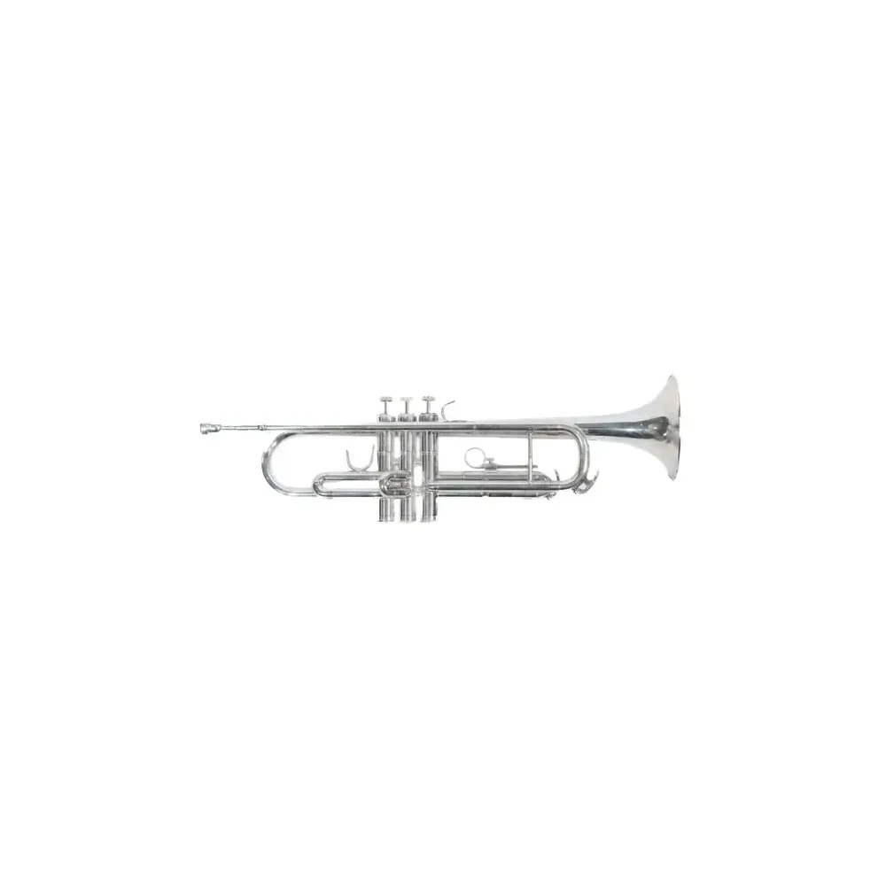 Trompeta Symphonic Plateada En Bb Doble Llave TR-300S