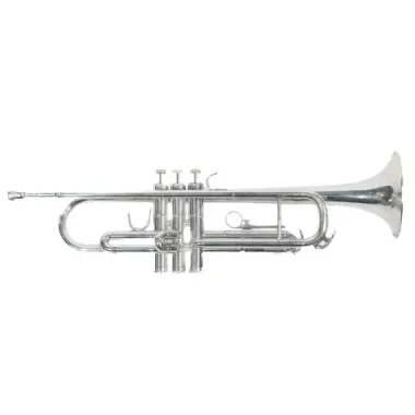 Trompeta Symphonic Plateada En Bb Doble Llave TR-300S