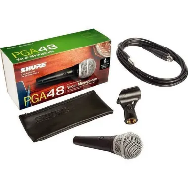Micrófono Dinámico de Mano Pga48-Qtr SHURE
