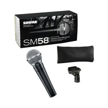 Microfono Dinamico De Mano SM58-LC Marca Shure.