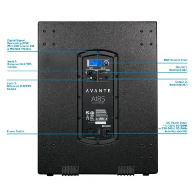 Subwoofer Activo AVANTE A18S 18 pulgadas