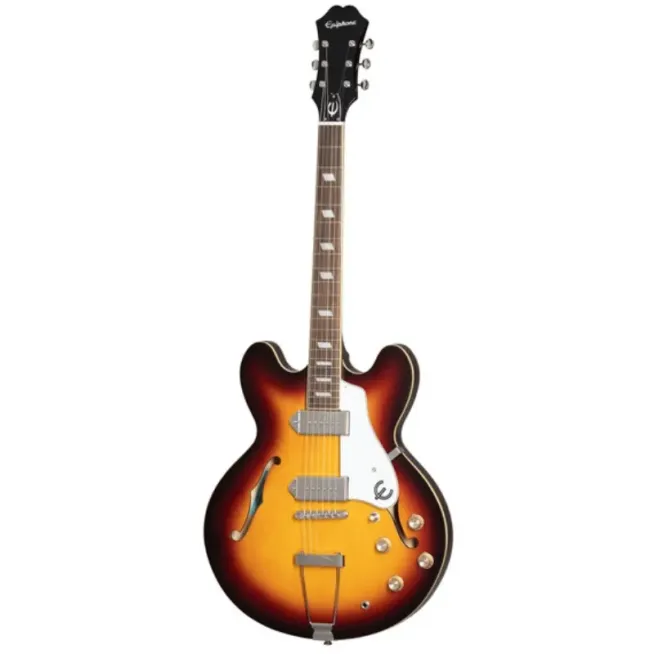 Epiphone Casino Vintage Sunburst EOCAVSNH1 Guitarra Eléctrica Hollow Body con Pastillas P-90