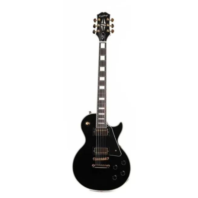 Epiphone Les Paul Custom Ebony EIGLPCEBGH1 Guitarra Eléctrica Premium Inspired by Gibson