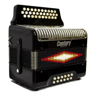 C3012FANP Acordeón botones negro (FA) Parrilla de metal CENTURY