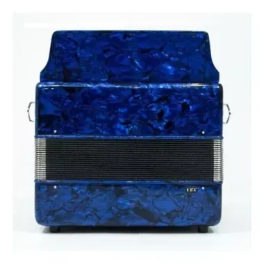 3012FAAHG Acordeón botones azul (FA) parrilla metálica premium FARINELLI