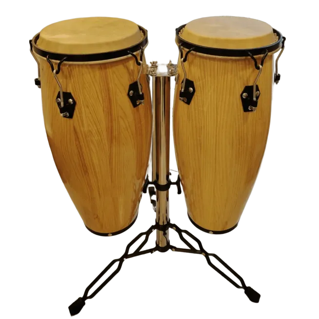 PERCG Conga  12" & 13" c/atril: vino, natural entintada NACIONAL