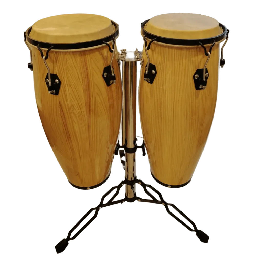 PERCG Conga  12" & 13" c/atril: vino, natural entintada NACIONAL