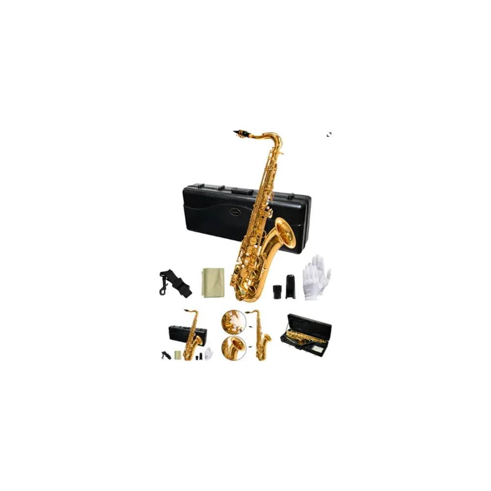 SLSX028 Saxofón tenor Bb dorado tipo YAMAHA SILVERTONE