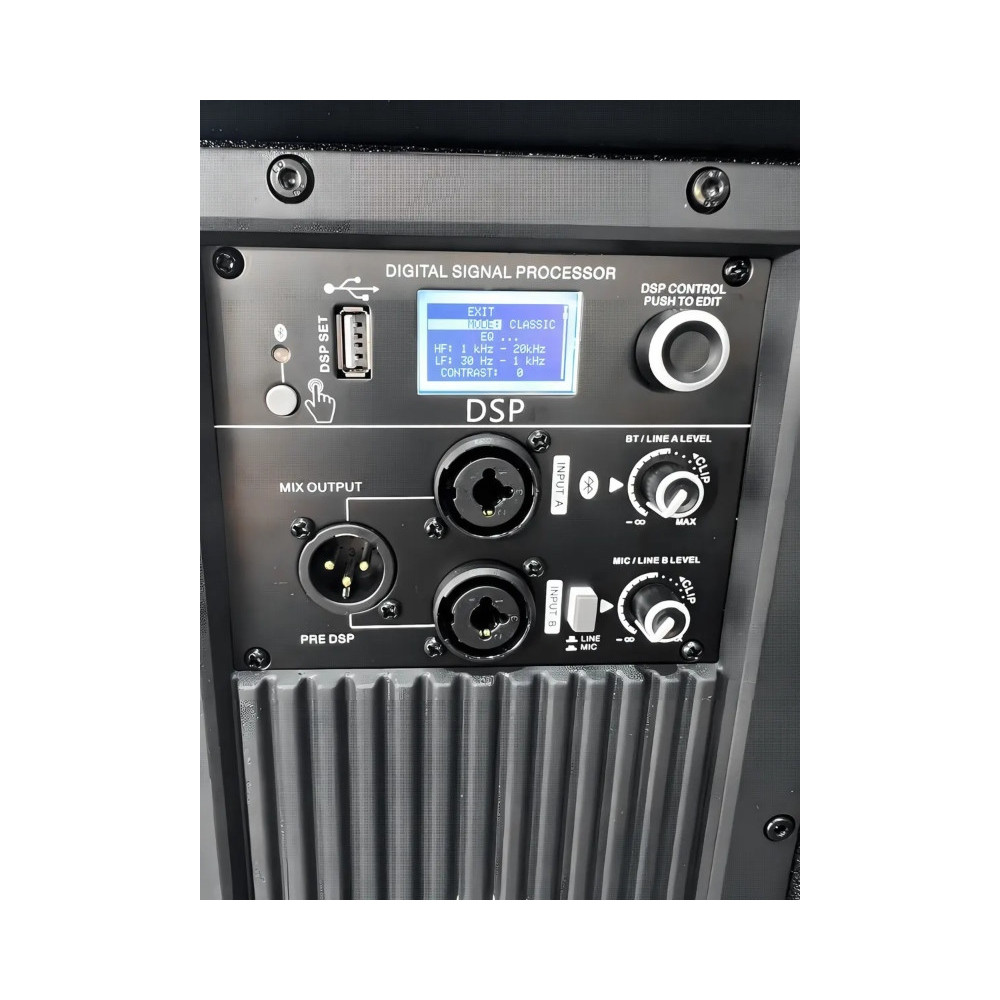 Bafle amplificado VAMAV NOVA TX215 de 900 W con Bluetooth y doble bocina de 15"