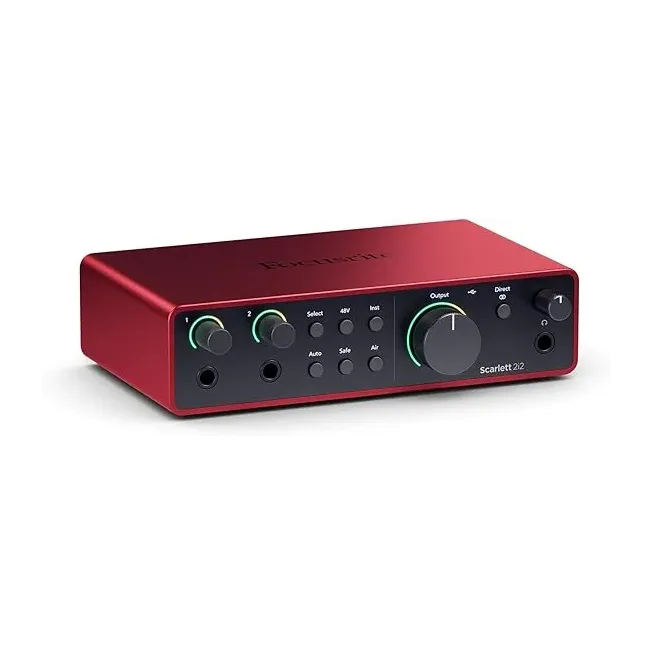 MOSC0033 Scarlett 2I2 4G 2 entradas/2 salidas interfaz de audio de escritorio C/2 preamplificadores FOCUSRITE
