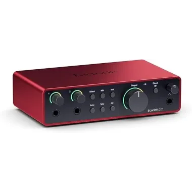 MOSC0033 Scarlett 2I2 4G 2 entradas/2 salidas interfaz de audio de escritorio C/2 preamplificadores FOCUSRITE