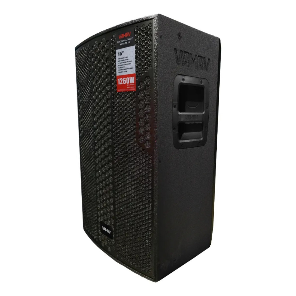 Bocina amplificada VAMAV Nova TX15 de 15 pulgadas y 630W