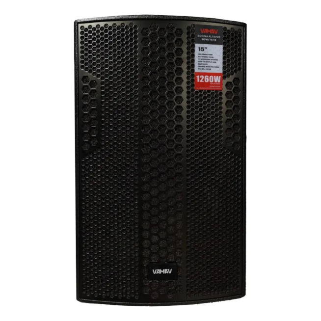 Bocina amplificada VAMAV Nova TX15 de 15 pulgadas y 630W