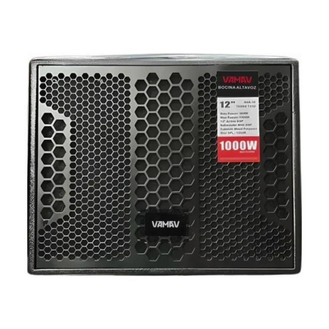 Subwoofer amplificado VAMAV Terra TX12 de 12 pulgadas y 500W RMS